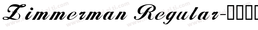 Zimmerman Regular字体转换